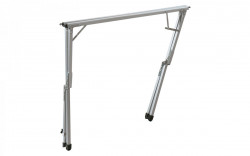 Aluminium folding table with rolling table top (115 x 78.5 cm) - Img 2