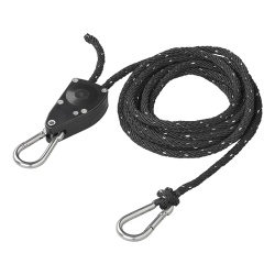 Anchoring rope with self-locking pulley, 3.6 m