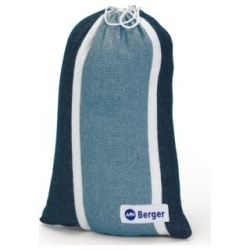Berger cotton hammock, 200 x 100 cm, blue, with straps and carabiners - Img 2
