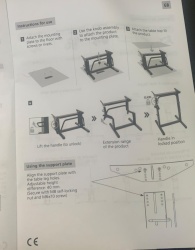 Berger metal frame for caravan table, 70 cm - Img 3