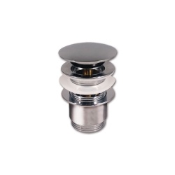 Brass drain with integrated plug for 40 mm drain diameter