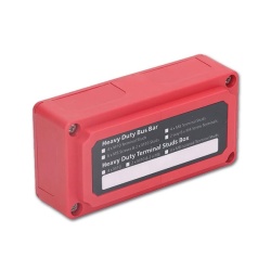 Busbar busbar max 48V / 300 A, 4P with flameproof enclosure, RED - Img 2