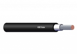 Cable for solar panels, 1x6 mm², made in Germany, KBE Solar - BLACK - Img 2