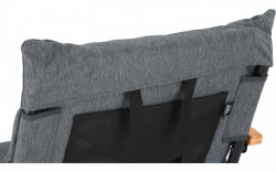 Calvi folding folding chair with sponge lining, bamboo handles and integrated pocket - Img 2