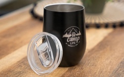 Camplife thermal mug, 360 ml - black - Img 6