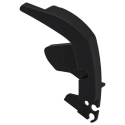Capac profil frontal stânga, negru, pentru marchiza Fiamma F80 S