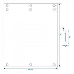 Car mat for caravan staircase, 44.5 x 37.5 cm - Img 6