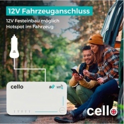 Cello C160 5G travel router with Wi-Fi 6, eSIM and a 4,000 mAh battery, 12V - Img 6
