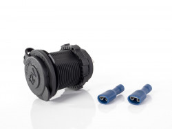 Cigarette lighter socket 12V / 20A recessed, for fridges etc - Img 2