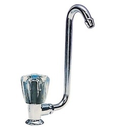 Cold water tap with hole diameter ∅ 17 mm , pipe on right side