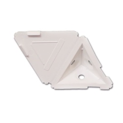 Coltar in 3 puncte pentru mobilier cu capac rabatabil, ALB
