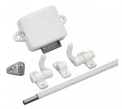 Complete door lock with 3-point locking for caravans and motorhomes