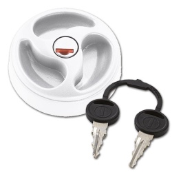 Cover for water supply spout, 3-point clamp, ALB