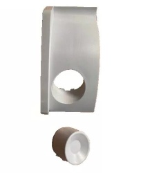Cover LEFT opening mechanism Thule Omnistor 6300, SILVER