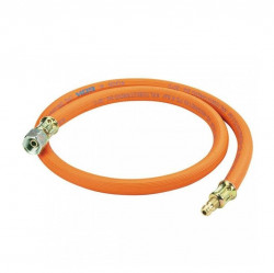 Gas hose with quick coupling: 1/4 left-hand thread and quick coupling mother connector, 150 cm
