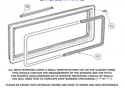 Gasket between window frame and vehicle wall for Dometic windows - Img 2