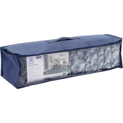 Grey and blue chenille curtain, 185 x 56 cm - Img 3