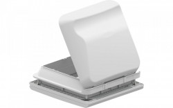Hatch 28 x 28 Fiamma "Vent 28F" with white opaque cover and mosquito net