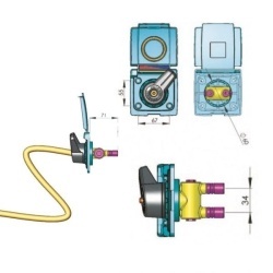 Hot and cold water mixer tap, hose and shower head included for caravans or motorhomes - Img 4