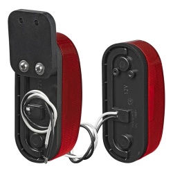 Lampa laterala gabarit LED pentru rulote 98 x 42 mm, rosu/alb, DREAPTA - Img 7