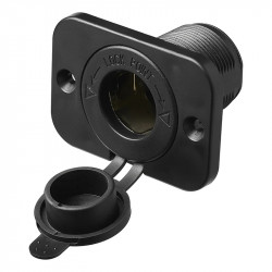 Lighter socket 12/24V fl fl flush-mounting, marine standard