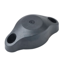 Magnetic door stop with rubber buffer