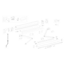 Manivelă de urgență Thule pentru varianta cu motor Omnistor 5200/6300 (1500603195)