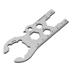Multifunction spanner for German gas cylinders