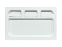 Panel for rear RIGHT RACK area with 3 compartments, Ducato, Boxer, Jumper, 128 x 80 cm