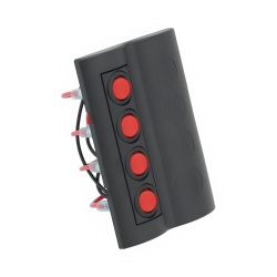 Panou cu 4 intrerupatoare iluminare LED si sigurante automate, standard marin - Img 2