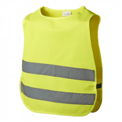 Phosphorescent signalling vest for CHILDREN, green, EN1150 approved