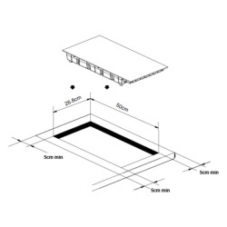 Plită dublă cu inducție incorporabilă Caso Master E2, 2 zone, 3500 W - Img 4
