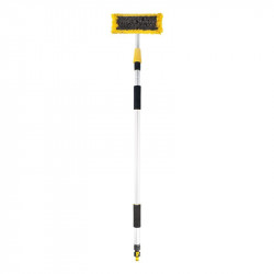 Professional telescopic brush for exterior washing of cars, caravans, motorhomes, minibuses