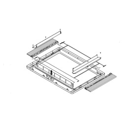 Ramă interioară completă pentru trapa Dometic Midi Heki FL cu bară (4460004048)