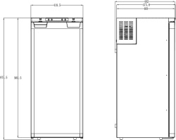 Refrigerator LR90L with LG compressor for motorhome 91,4l, with 12V power supply - Img 10