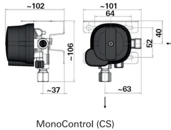 Regulator gaz pentru 1 butelie "MonoControl", pachet pentru service - Img 4