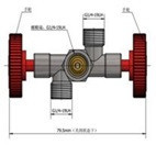 Repartitor gaz cu 2 cai pentru conectarea la regulator a 2 echipamente - Img 3