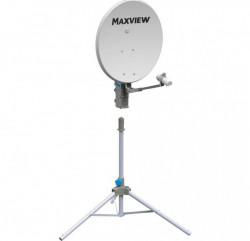 Satellite dish 75 cm "Precision" with tripod, built-in sat finder, LNB and coaxial cable