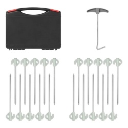 Set of 20 pcs of fluorescent head tent pegs - Img 2