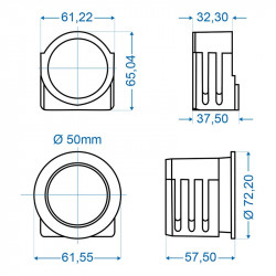 Set of sliding bushings for braking axle AL-KO 131R - 161S/VB - 250S/1 - 251S/VB/G - 351ZA from 1993 - Img 6