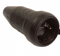 Shuko socket outlet for outdoor use, cable-mounting, 250V 10-16 A