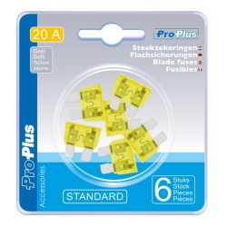 Sigurante 12V MINI, 6 buc, GALBEN 20A