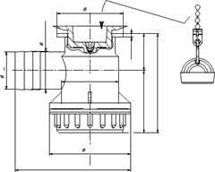 Siphon drain for sinks with 30 mm drain diameter, ∅ 25 mm hose - Img 2