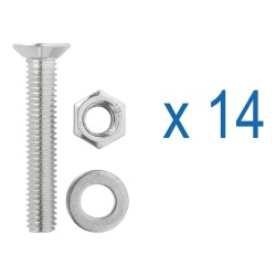 Slide rail with sliding supports for securing objects in the garage of motorcars, 2 x 60 cm - Img 4