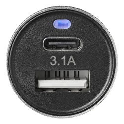 Stecher for car cigarette lighter socket 12V with USB C and A - Img 3