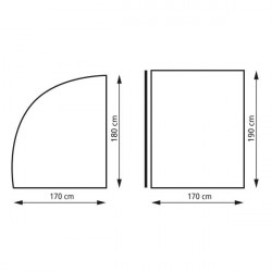 Storage tent with marquee, 170 x 190 cm - Img 2