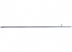 Telescopic pole with flat ends for tent caravans