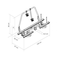 Thule Caravan Caravan Superb, e - bike compatible, carrier for 2-3 bikes - Img 2