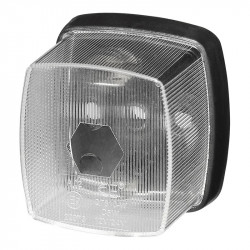 Trailer clearance lamp, front position (white) 65 x 60 mm