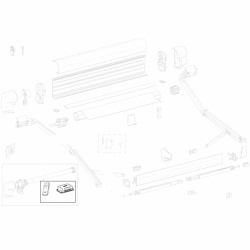 Unitate de control și telecomandă Thule pentru motor din 10/21, 8000/9200 (1500603672)